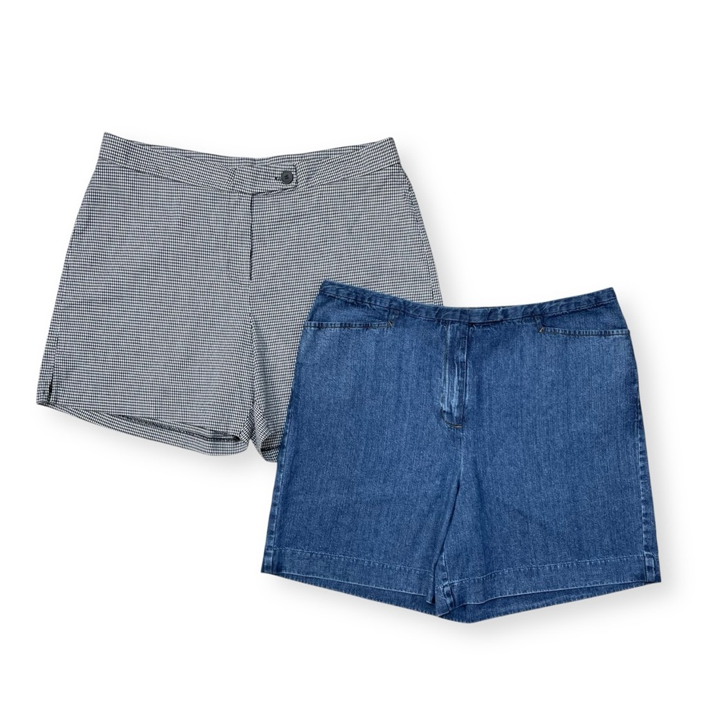 Women’s Shorts Bundle Size 14 Y2K 2000s Will’s River Co Gingham Telluride Denim